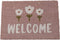 Boltze deurmat Gardenlove Welcome roze en wit 60 x 40 cm