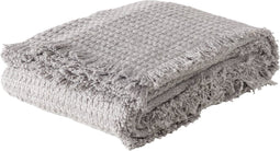 Boltze plaid Karma 100% katoen 180 x 150 cm grijs