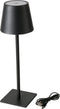 Boltze tafellamp Tendo zwart metaal 35 cm hoog oplaadbaar