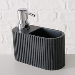 Boltze zeepdispenser Jiro 100 ml met bakje en spons