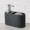 Boltze zeepdispenser Jiro 100 ml met bakje en spons