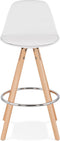 Alterego Mini Tatami - Witte Barkruk - 42x42x85cm