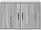 vidaXL - Garagewandkasten - 2 - st - spaanplaat - Sonoma - grijs