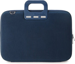 Bombata 15 tot 16 inch Laptoptas 'Velluto' - 15.6 inch / 16 inch - Ribfluweel Stof - Blauw