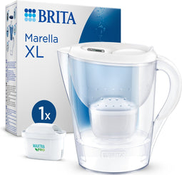 BRITA Marella XL Waterfilterkan Wit 3.5L – met 1 MAXTRA PRO AIO Filter