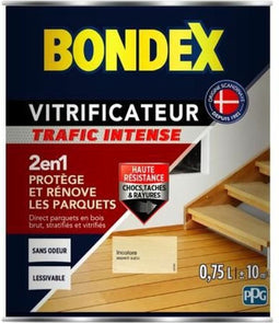 Bondex -vitrifier satijn om parquets en trappen te beschermen en te renoveren - kleurloos