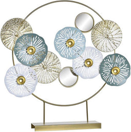Decoratieve figuren DKD Home Decor Spiegel Gouden Metaal (44 x 8 x 46 cm)