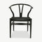 Bone Wooden Dining Chair, Black