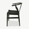 Bone Wooden Dining Chair, Black