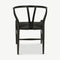 Bone Wooden Dining Chair, Black