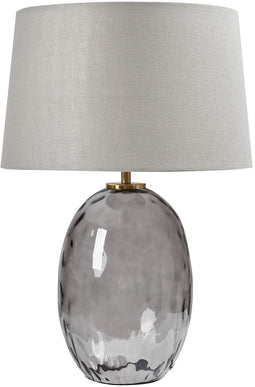 BONELLI - Tafellamp - Grijs - Stof/Glas