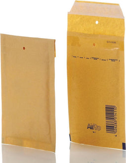 Bong AirPro luchtkussenenveloppen, ft 100 x 165 mm, met stripsluiting, doos van 200 stuks, bruin
