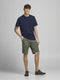 JACK&JONES JJIZACK JJCARGO SHORTS AMA SOLID STS - Korte Heren Cargo - Biologisch Katoen - Maat S