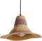 Bonheur du Jour Hanglamp Hat Bohemian gevlochten hanglamp in sea rush - Ø38xH21cm - Natural Violine