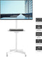 BONTEC Mobiele TV Stand op Wielen voor 23-60 inch TV's