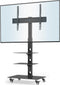 BONTEC - TV-Standaard met Wielen - 30-70 Inch - Tot 40 kg - 6 Hoogteaanpassingen - MAX VESA 600x400mm