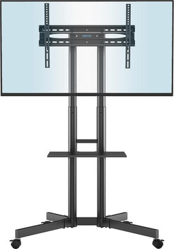 BONTEC Verrijdbare TV Standaard - Geschikt voor 32-85" LCD/LED/Plasma - Tot 60kg - Max VESA 600x400mm