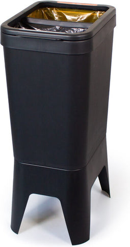 Bonton Circubin - Afvalbak - 2 x 20L - Open deksel - gerecycled PP - 2 binnenbakken - 76x30x41cm