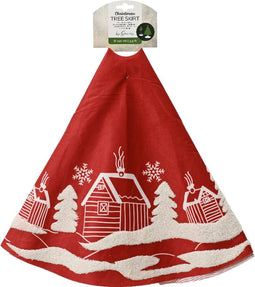 Boomrok polyester d90h1 cm rood