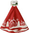 Boomrok polyester d90h1 cm rood