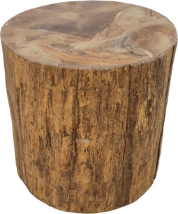 Boomstam bijzettafel - ø45 cm - teak