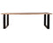 Boomstam eettafel Eleonora Acacia met U-poten - 160x90