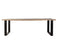 Boomstam eettafel Eleonora Acacia met U-poten - 200x100