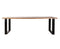 Boomstam eettafel Eleonora Acacia met U-poten - 240x100