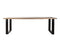 Boomstam eettafel Eleonora Acacia met U-poten - 300x100