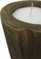 Boomstam kaars - ø20 cm - teak