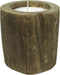 Boomstam kaars - ø20 cm - teak