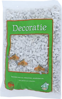 Boon Aquariumgrind - Inhoud 1kg - Bodembedekking - Aquarium steen - Bodembedekkers - Aquarium grind - Bodembedekking aquarium - Marmerslag wit