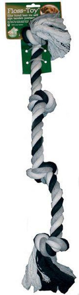 BOON Piepend speelgoed Floss toy 4 knoop zwart/wit