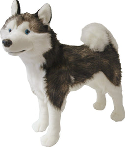 Boony Natural Decoration pluche husky 53 cm staandGebr. de Boon