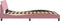 vidaXL - Bedframe - met - hoofdeinde - zonder - matras - 140x200 - cm - fluweel - roze