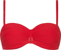 CYELL SCARLETT - Dames Bandeau Bikinitop - Voorgevormd met Beugel - Rood