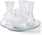 Set van 4 vaasjes en onderbord 'ludo' h13 d22,5 cm