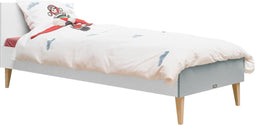 Bopita bed 90x200 (excl. bodem) - Wit/Grijs