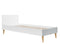 Bopita bed 90x200 (excl. bodem) - Wit/Grijs