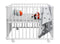 Bopita boxkleed stars - Grijs/Wit