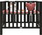 Bopita Brent Box - 95x75 cm. - Zwart