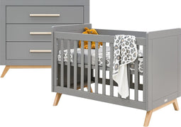 Bopita Fenna Babykamer 2-Delig - Grijs/Naturel