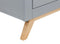 Bopita Fenna Commode 3 Laden - Grijs/Naturel