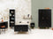 Bopita Floris 3-Deurskast - Matte Black/Natural