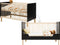 Bopita Floris bedbank 70x140 - Mat Zwart/Naturel