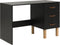 Bopita Floris bureau - Mat Zwart/Naturel
