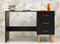 Bopita Floris bureau - Mat Zwart/Naturel