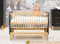 Bopita Floris Ledikant - 60x120 cm. - Matte Black/Natural