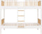 Bopita Ivo stapelbed 90x200 - Wit/Naturel
