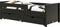 Bopita Jonne bed 90x200 incl. 2 uitvalbeschermers - Mat Zwart